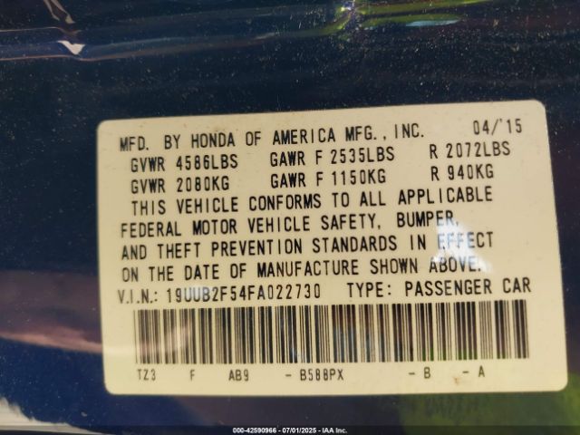 2015 ACURA TLX 19UUB2F54FA022730 Photo 8
