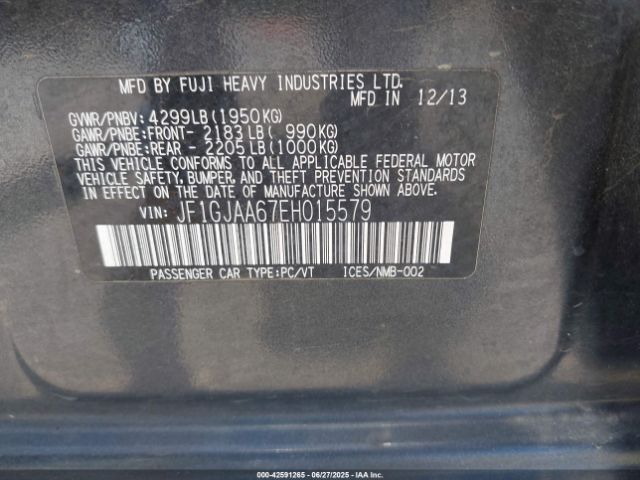 JF1GJAA67EH015579 Subaru 2014