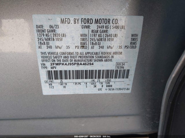 Ford gtdi 2023 2FMPK4J95PBA46294 Image 9