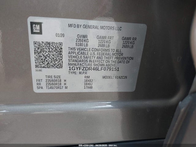 2020 CADILLAC XT4 1GYFZDR46LF079151 Photo 8