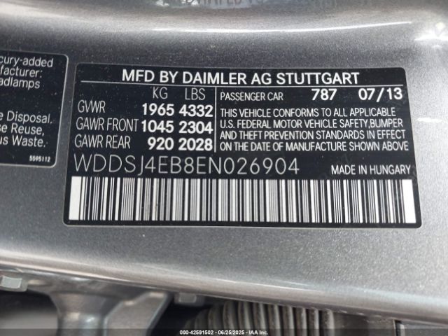 2014 MERCEDES-BENZ CLA 250 WDDSJ4EB8EN026904 Photo 8