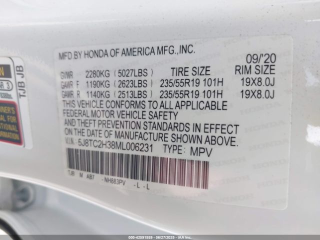 2021 ACURA RDX 5J8TC2H38ML006231 Photo 8