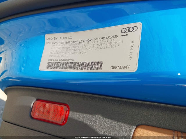 2021 AUDI A4 WAUEAAF42MN010750 Photo 8