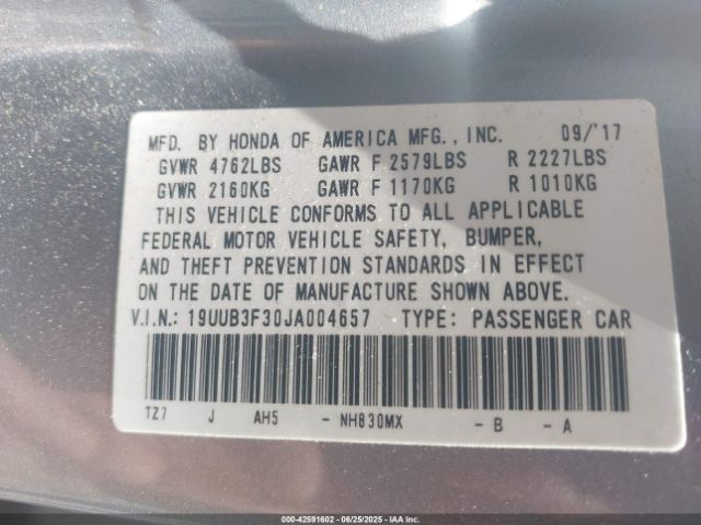 2018 ACURA TLX 19UUB3F30JA004657 Photo 8