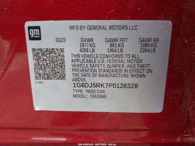 2023 CADILLAC CT4 1G6DJ5RK7P0128328 Photo 8
