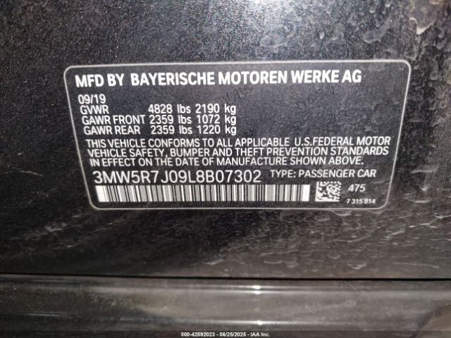 2020 BMW 330I 3MW5R7J09L8B07302 Photo 8