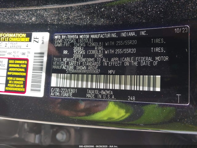 Lexus t24a-fts 2024 5TDAAAA6XRS000687 Image 9