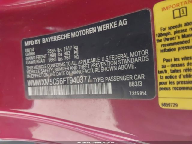 2015 MINI HARDTOP WMWXM5C56FT940377 Photo 8