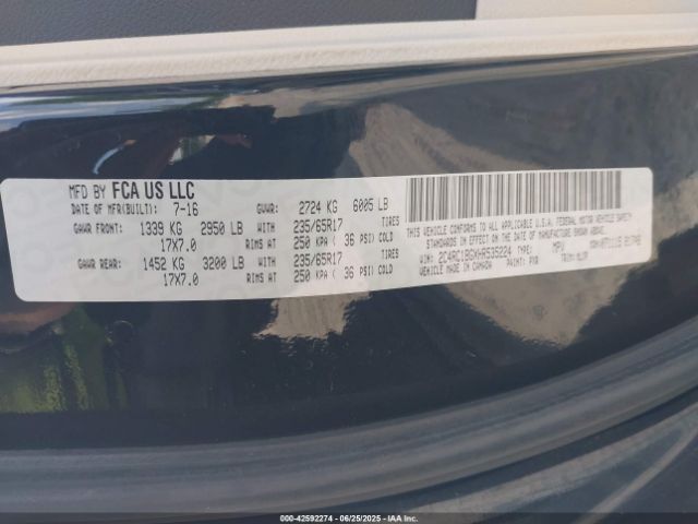 2017 CHRYSLER PACIFICA 2C4RC1BGXHR535224 Photo 8
