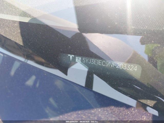 2022 TESLA MODEL 3 5YJ3E1EC9NF203324 Photo 8