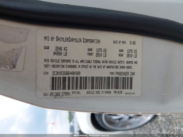 2006 CHRYSLER 300 2C3KA53G86H484309 Photo 8