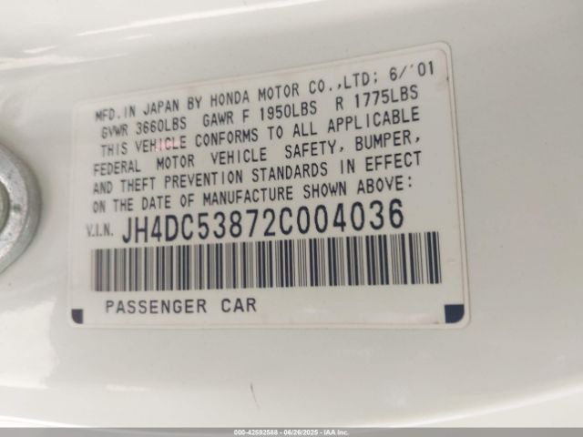 2002 ACURA RSX JH4DC53872C004036 Photo 8