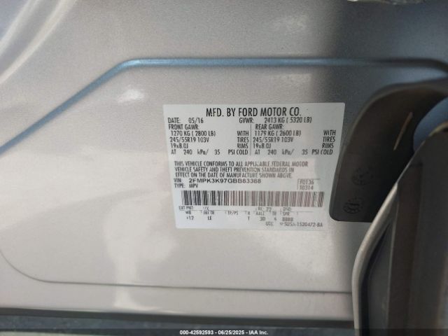 2016 FORD EDGE 2FMPK3K97GBB83388 Photo 8
