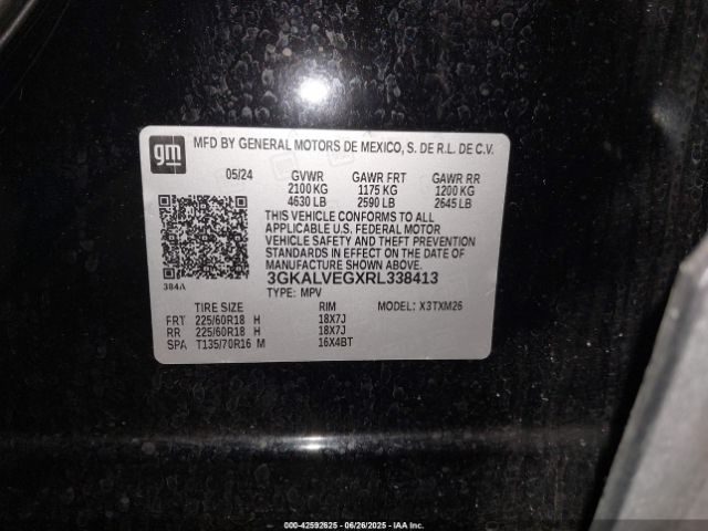 3GKALVEGXRL338413 GMC lsd