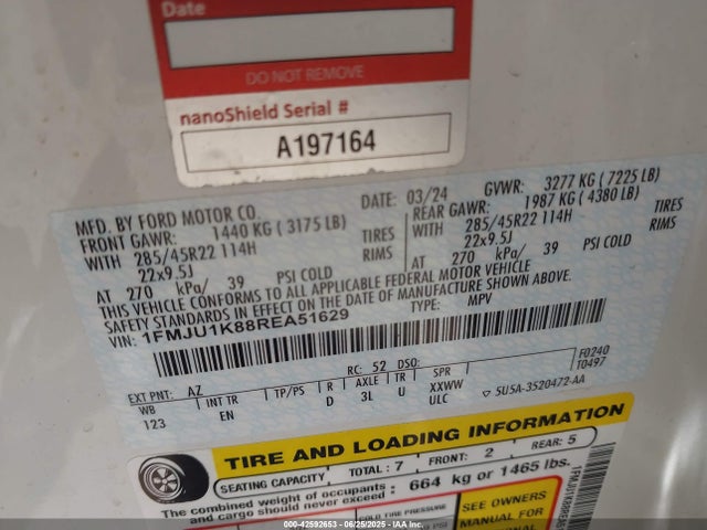 1FMJU1K88REA51629 Ford gtdi-standard