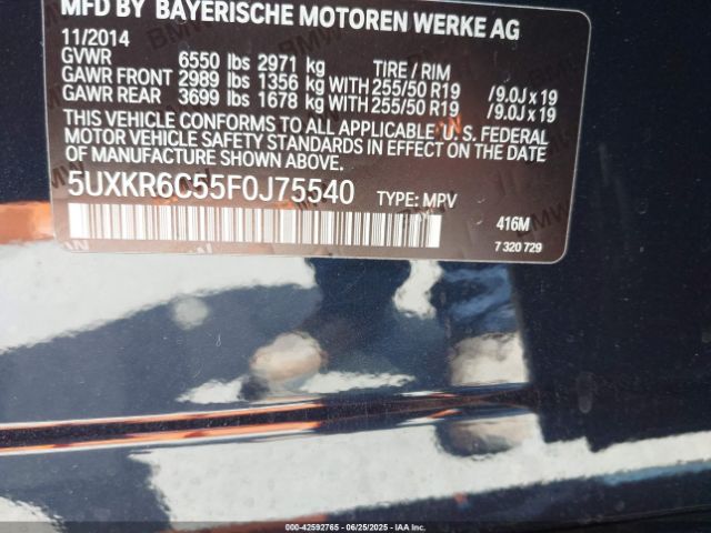 2015 BMW X5 5UXKR6C55F0J75540 Photo 8