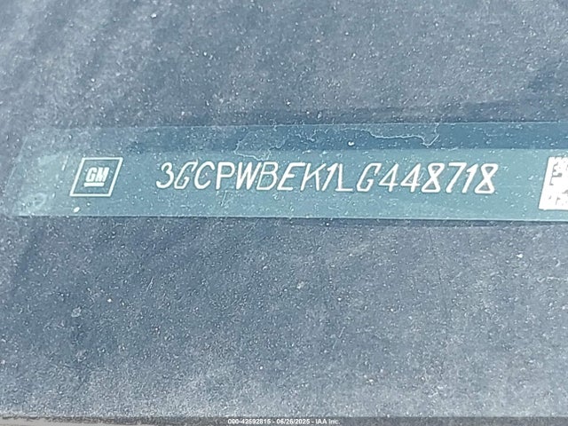 3GCPWBEK1LG448718 Chevrolet Silverado 1500 2wd Short Bed Custom