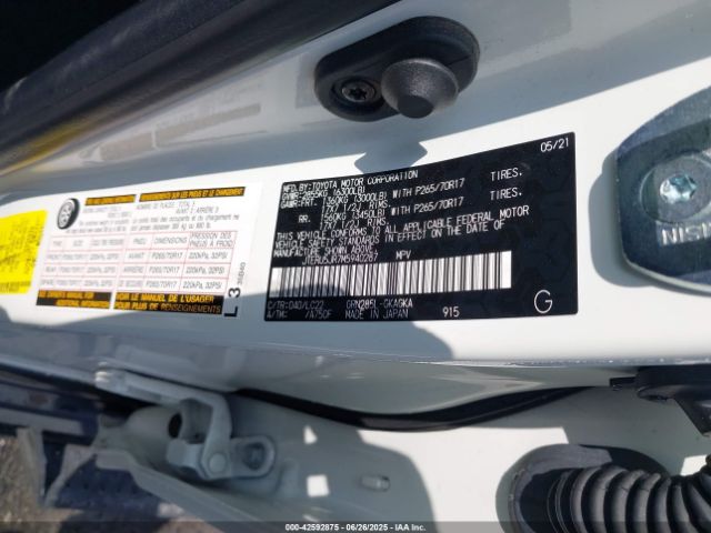 2021 TOYOTA 4RUNNER JTERU5JR7M5940287 Photo 8
