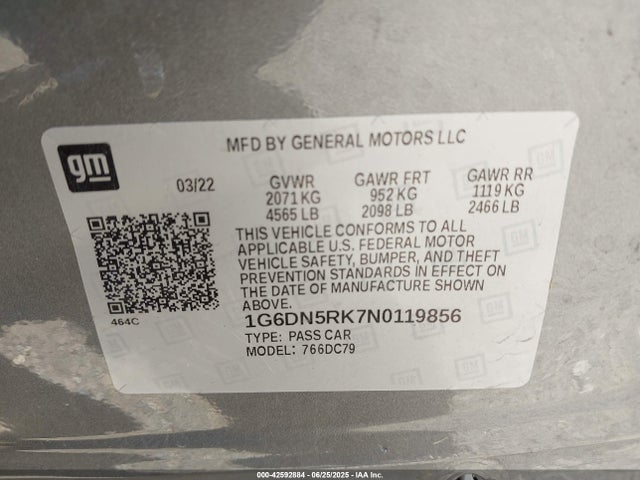 2022 CADILLAC CT5 1G6DN5RK7N0119856 Photo 8
