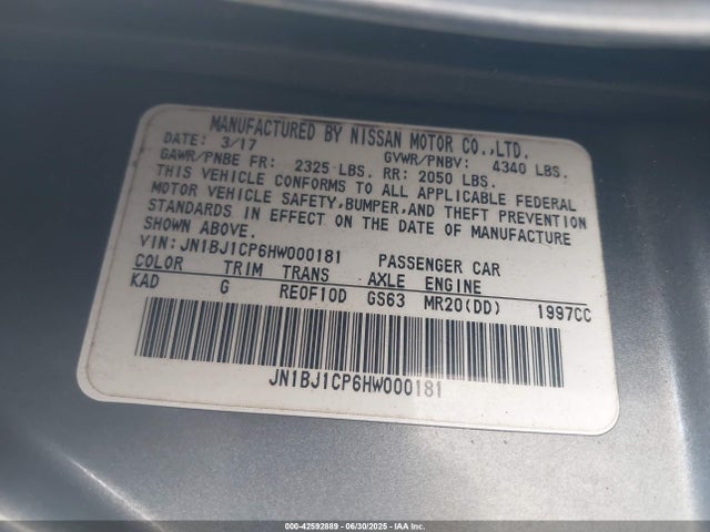 JN1BJ1CP6HW000181 Nissan ROGUE SPORT