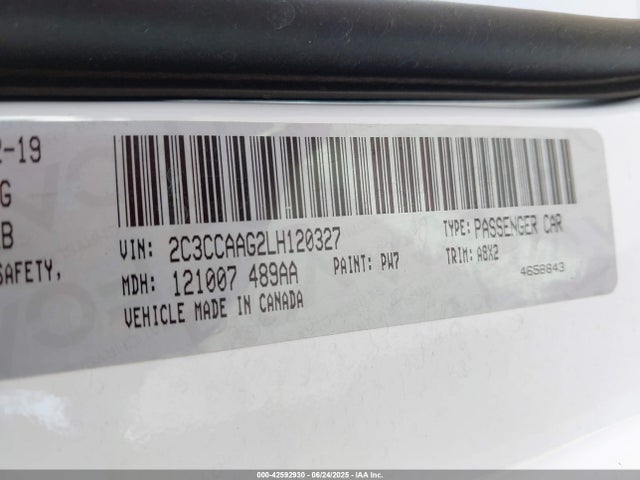 Chrysler 2020 2020 2C3CCAAG2LH120327 Image 9