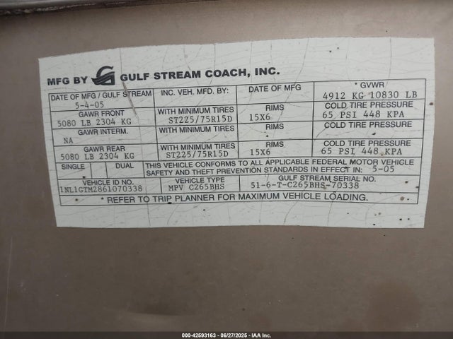 2006 GULFSTREAM OTHER 1NL1GTM2861070338 Photo 8