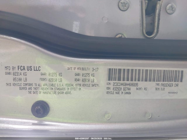 Chrysler 300 2017 2C3CCAAG8HH606695 Image 9