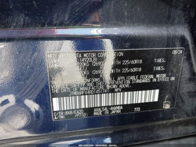 2024 TOYOTA RAV4 HYBRID JTMB6RFV4RD145174 Photo 8