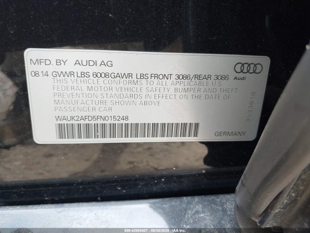 2015 AUDI S8 WAUK2AFD5FN015248 Photo 8