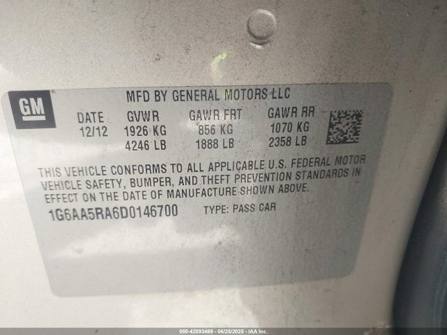 2013 CADILLAC ATS 1G6AA5RA6D0146700 Photo 8