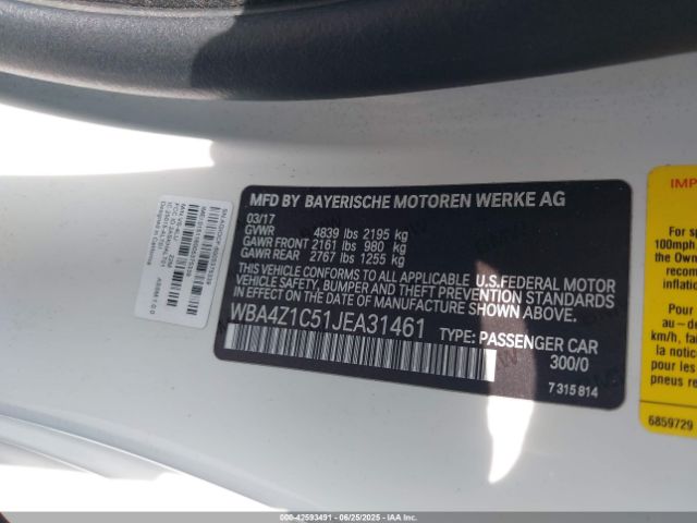 2018 BMW 430I WBA4Z1C51JEA31461 Photo 8