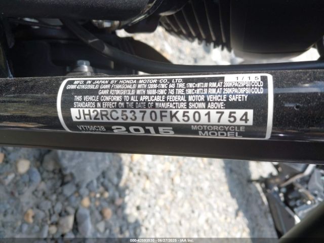 2015 HONDA VT750 JH2RC5370FK501754 Photo 9