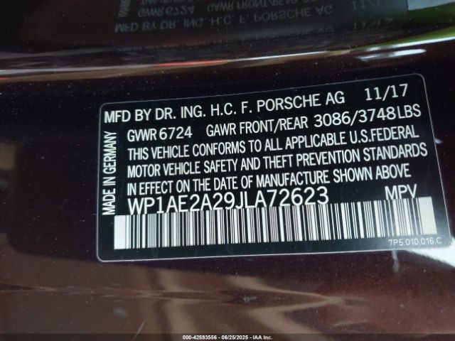 2018 PORSCHE CAYENNE E-HYBRID WP1AE2A29JLA72623 Photo 8