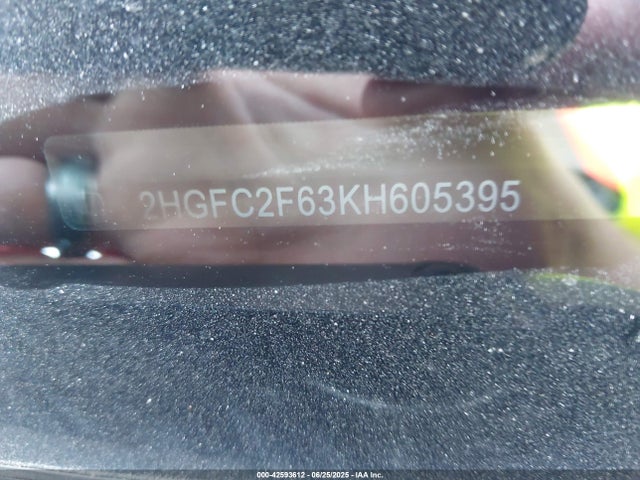 Honda k20c2 2019 2HGFC2F63KH605395 Image 9