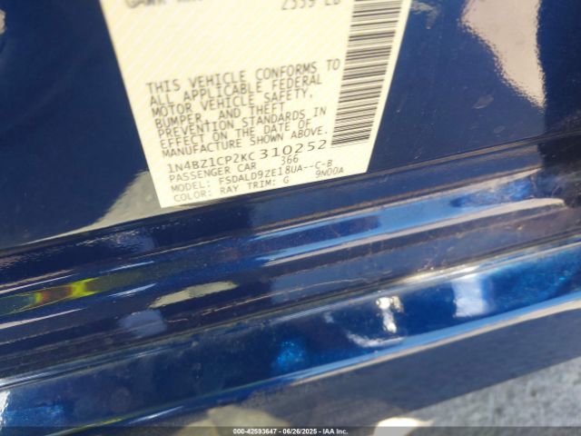 2019 NISSAN LEAF 1N4BZ1CP2KC310252 Photo 8