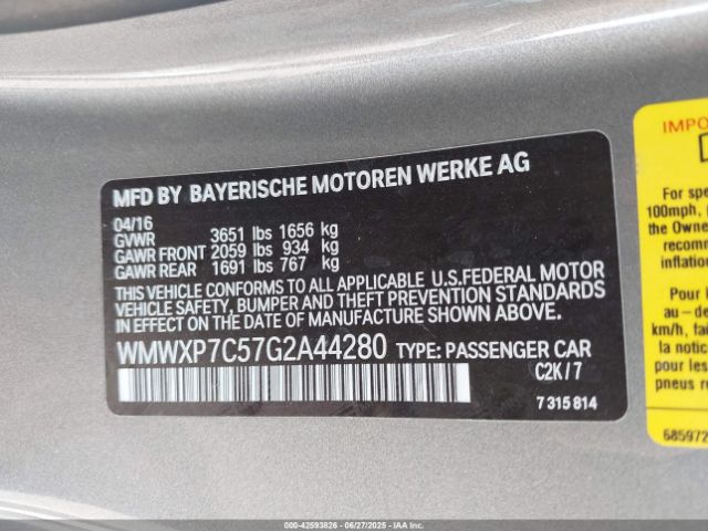 2016 MINI HARDTOP WMWXP7C57G2A44280 Photo 8