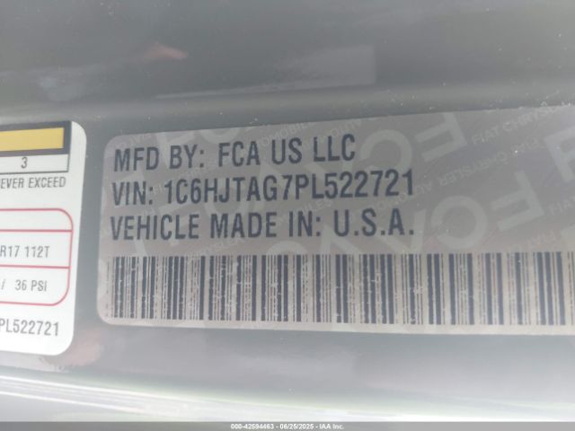 2023 JEEP GLADIATOR 1C6HJTAG7PL522721 Photo 8