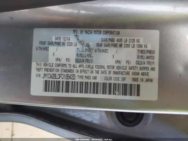 JM1CW2BL0F0185433 Mazda l5x