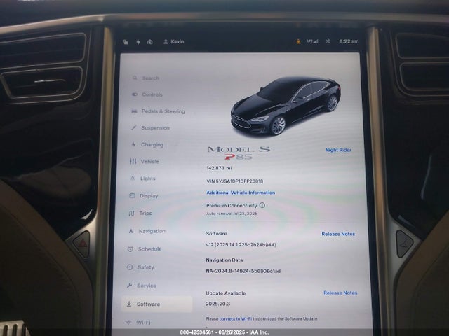 2013 TESLA MODEL S 5YJSA1DP1DFP23818 Photo 6