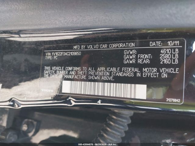 2012 VOLVO S60 YV1622FS4C2109850 Photo 8