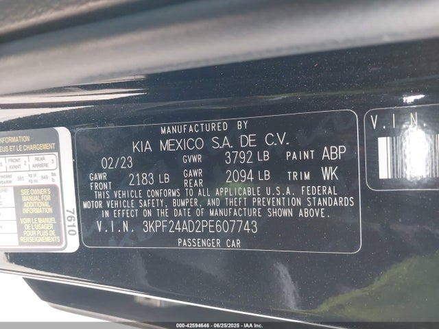 KIA mpi nu 2023 3KPF24AD2PE607743 Image 9