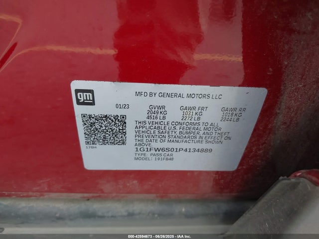 1G1FW6S01P4134889 Chevrolet BOLT EV