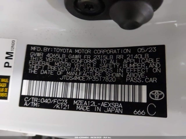 JTDS4MCE7P3517820 Toyota m20a-fks