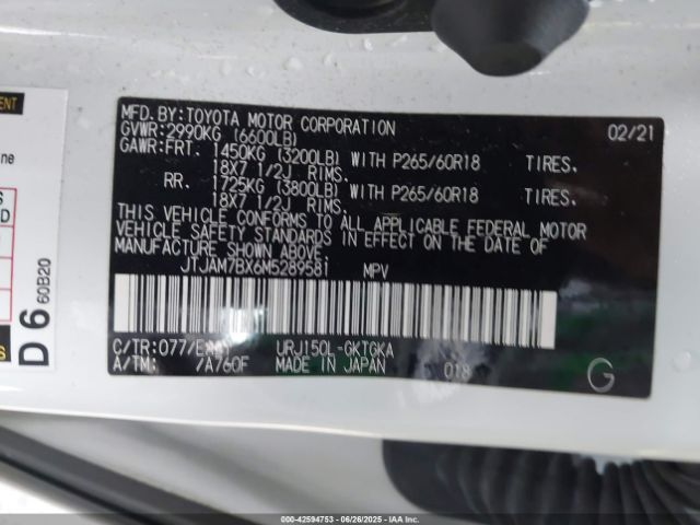 2021 LEXUS GX 460 JTJAM7BX6M5289581 Photo 8