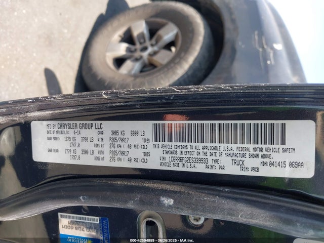 RAM 1500 2014 1C6RR6FG2ES339933 Image 9