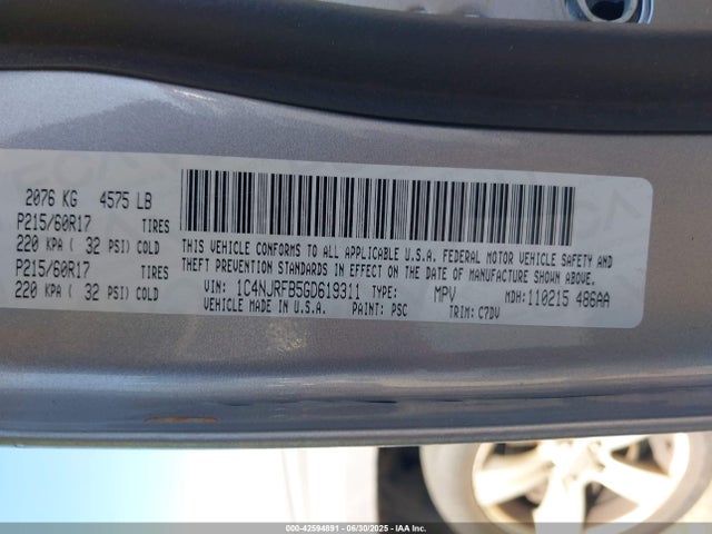 Jeep Patriot 2016 1C4NJRFB5GD619311 Image 9