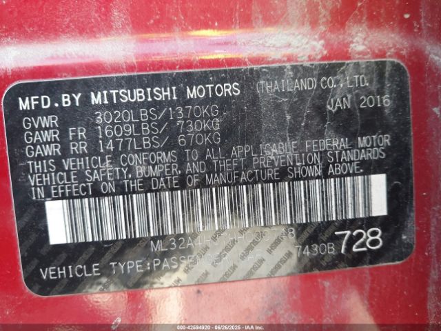ML32A4HJ7HH000748 Mitsubishi 2017