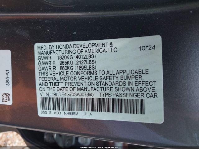 2025 ACURA INTEGRA 19UDE4G70SA007865 Photo 8