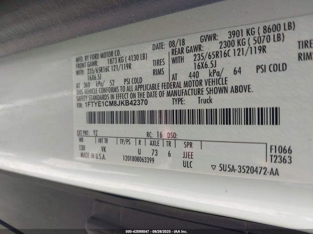 Ford 2018 2018 1FTYE1CM8JKB42370 Image 9
