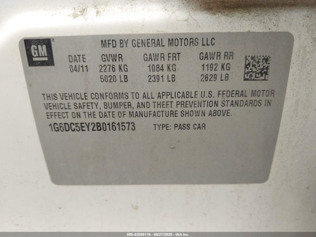 2011 CADILLAC CTS 1G6DC5EY2B0161573 Photo 8